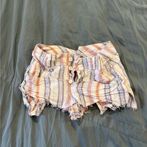 Free People Multicolor High Waist Shorts